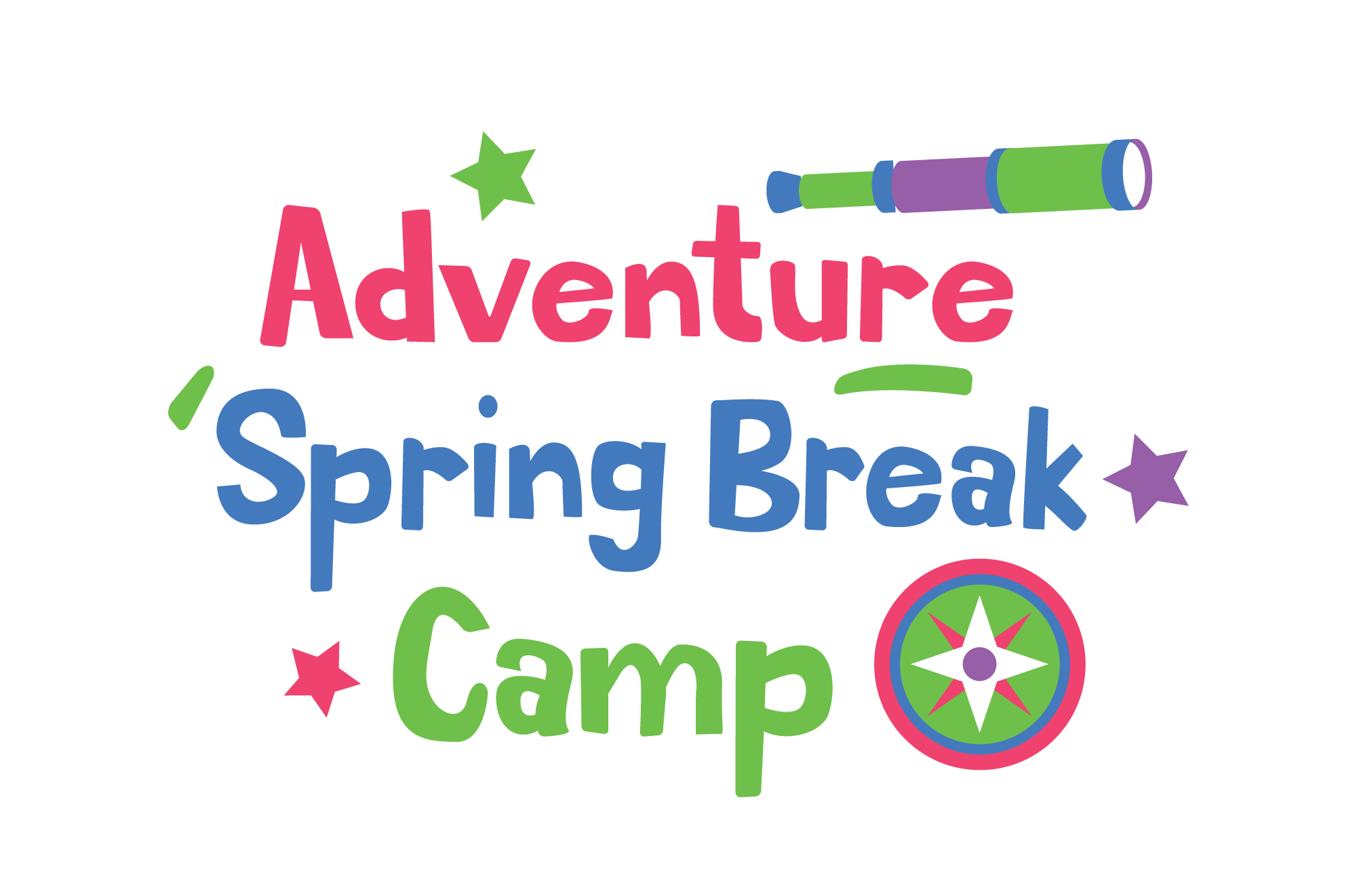 colorful title for adventure spring break camp